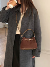 Korean APM Collection Leather Brown Bag (Instock)
