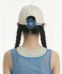 Korean Collection Ongo FLOWER KNOT CAP -SKY (Preorder)