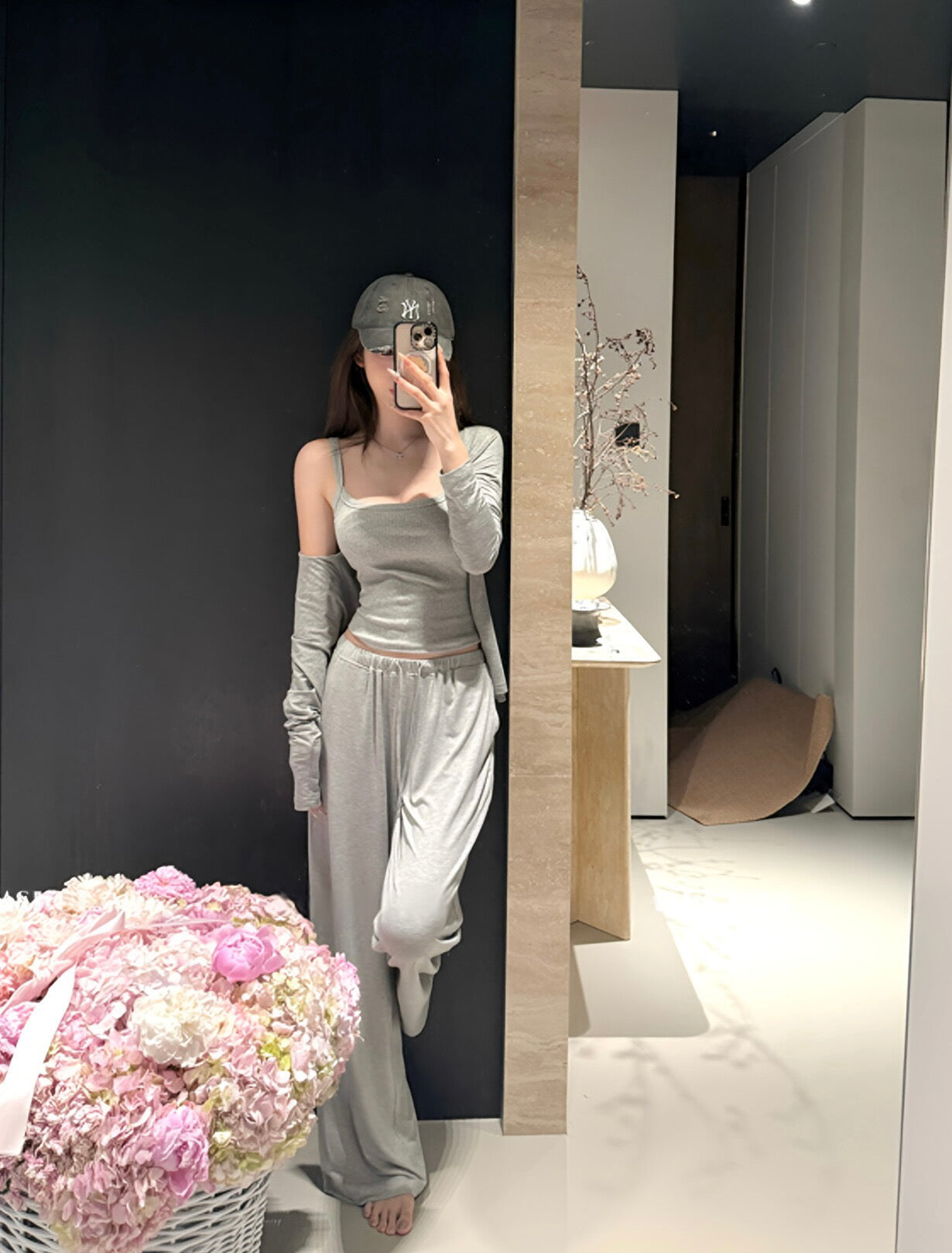 Kelly Designs 3-Piece Casual Set –Jacket,  Cami Top, & Long Pants (Instock)