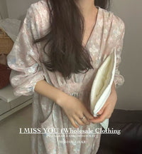 Korean APM Collection I Miss You Beige Dress (Instock)