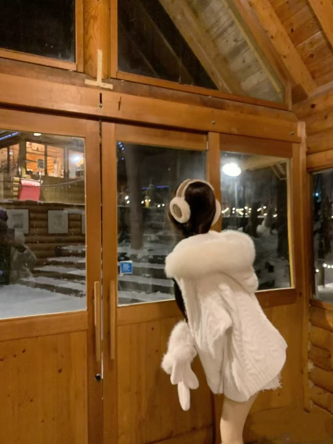 Kelly Designs Fox Fur White Mid Length Cardigan (Instock)