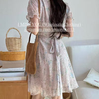 Korean APM Collection I Miss You pink Flower Dress (Instock)