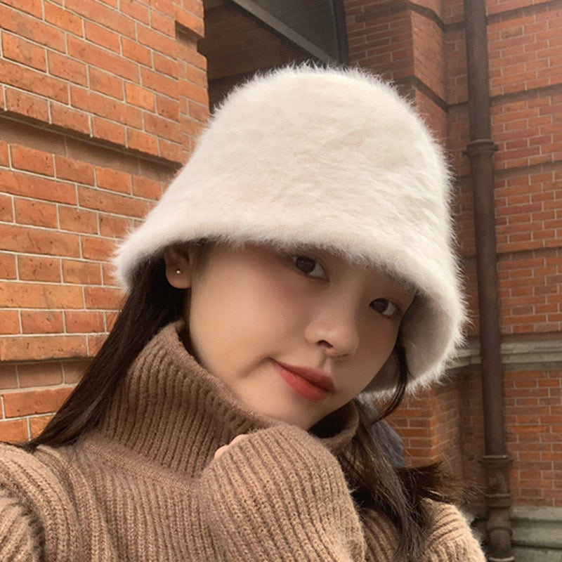 Kelly Designs Fuzzy Angora Bucket Hat (Instock)
