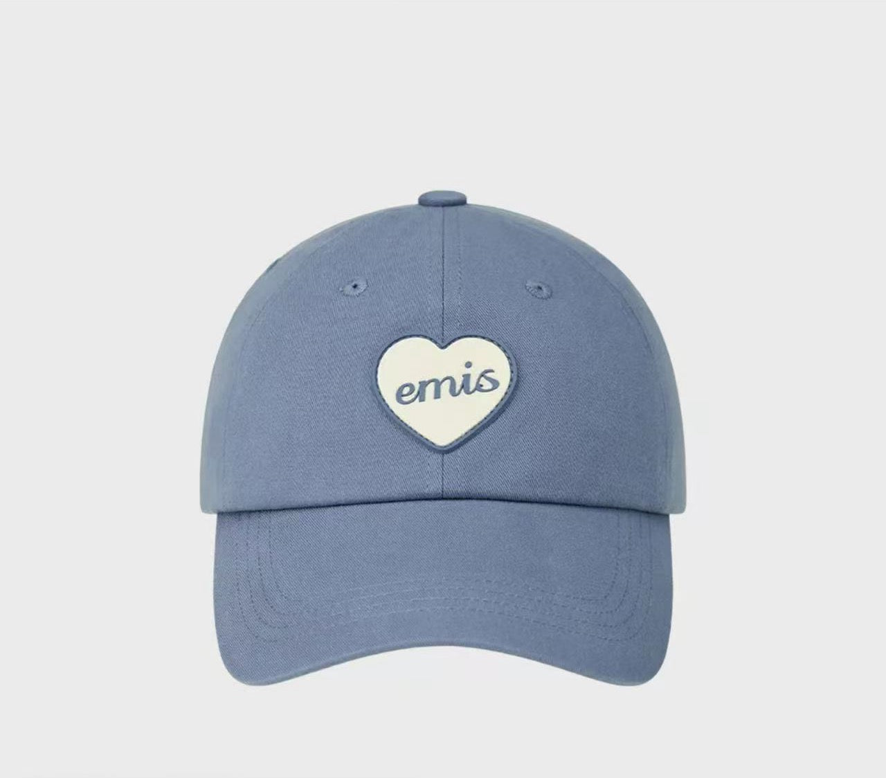 EMIS HEART RUBBER PATCH BALL CAP-BLUE (Instock)