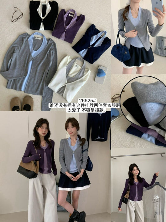 Kelly Designs 4 Colors Fake 2pcs Top (Instock)