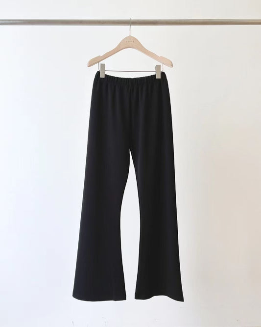 Korean APM Collection Ounce Black Flare Fleecing Pants (Instock)