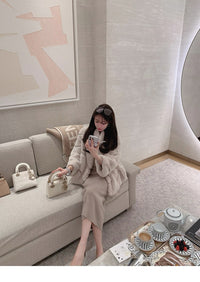 Kelly Designs Imported Rex Rabbit Fur Coat – 4 Colors | Luxury Winter Outerwear (Instock)