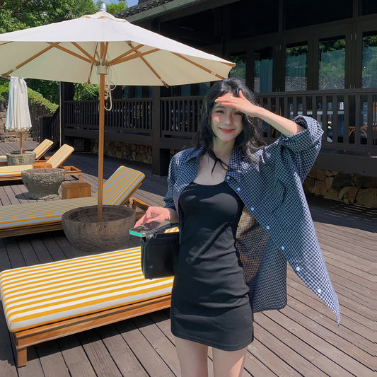 Kelly Designs Shirt & Black Dress Set (Instock)