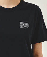 Marithe DOODLE BEAR TEE navy (Instock)