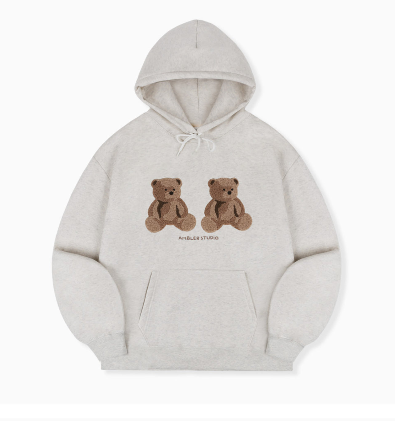 Ambler Big twin bear Oatmeal Hoodie (Preorder)