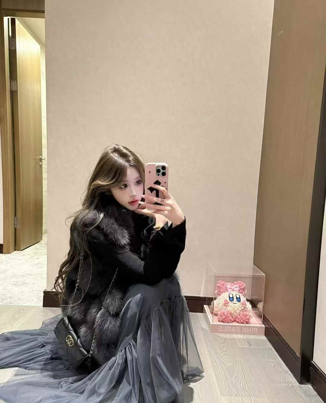 Kelly Designs Fox Fur Vest Gray Jacket (Instock)