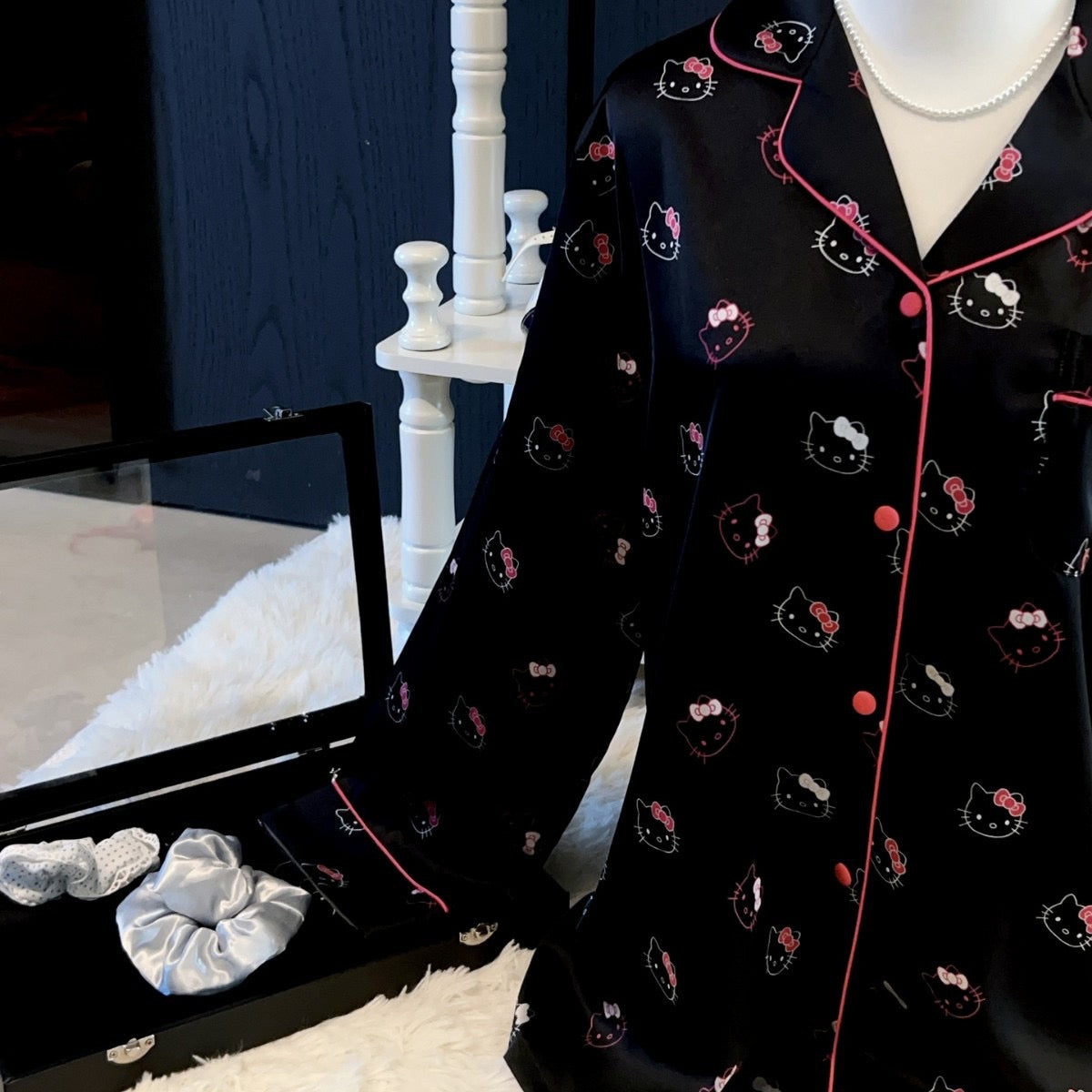 Kelly Designs Hello Kitty Pajama Set  – Short Sleeve & Long/Short Pants 3pcs Set (Instock)