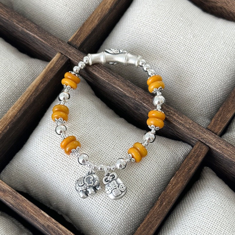 Kelly Designs Beeswax Silver Bracelet (Instock)