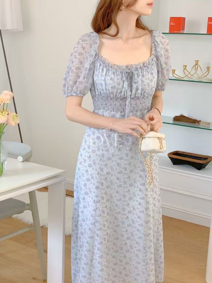 Korean APM Collection Blue Flower Dress (Instock)