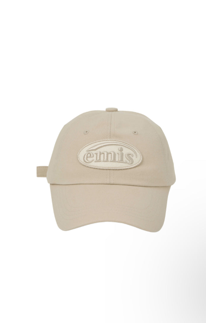 EMIS TONE ON TONE WAPPEN BALL CAP-BEIGE(Preorder)