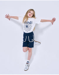 Mardi Mercredi KIDS TSHIRT FLOWERMARDI_IVORY NAVY (Preorder)