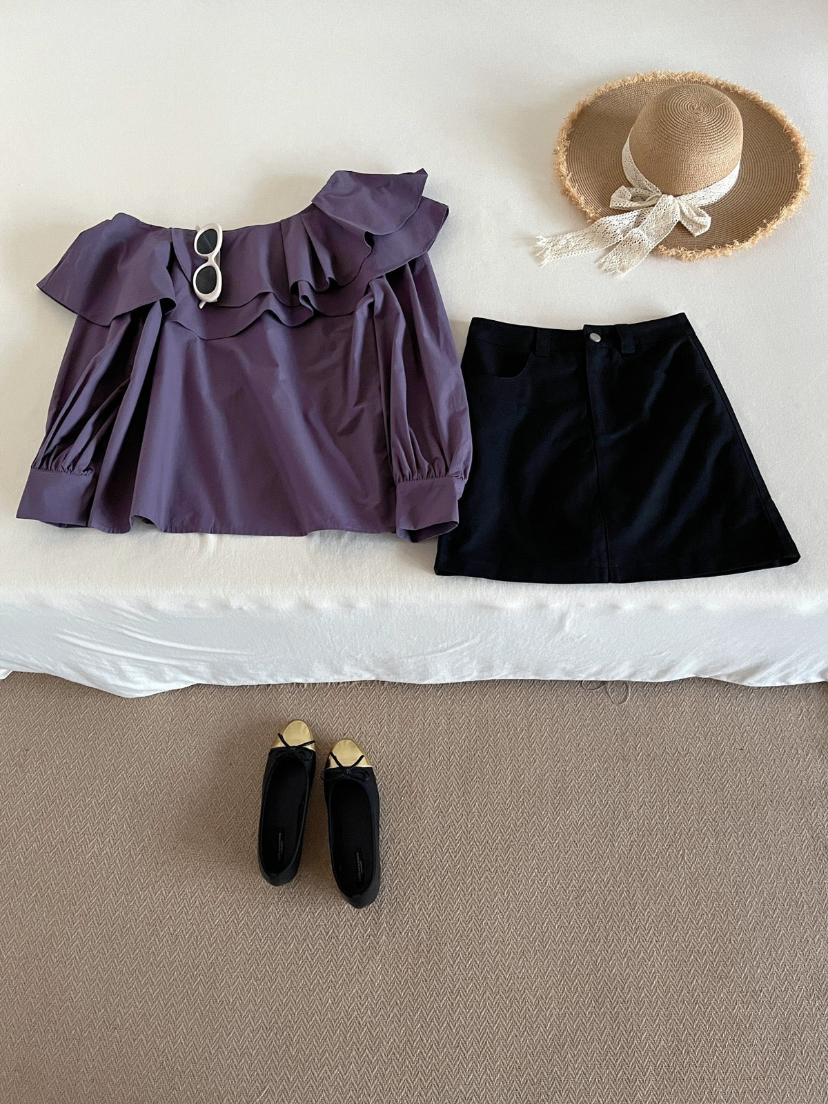 Kelly Designs Off Shoulder Purple Blouse (Instock)