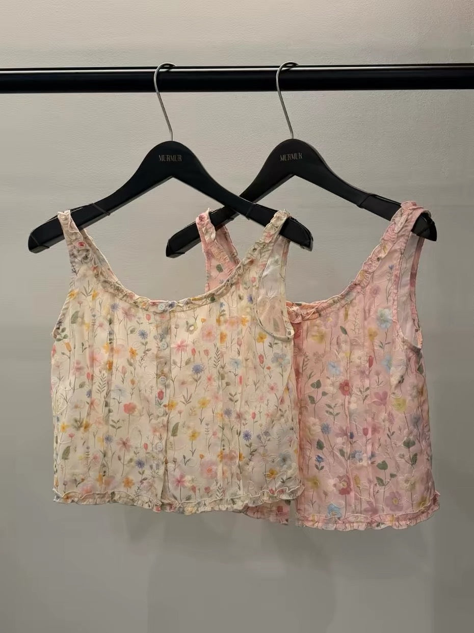 Korean APM Collection Floras Blouse Top - beige (Instock)