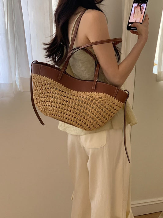 Korean APM Collection Knitting Leather Bag (Instock)