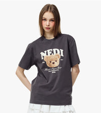 NERDY Face Bear T-Shirt – Charcoal (Instock)