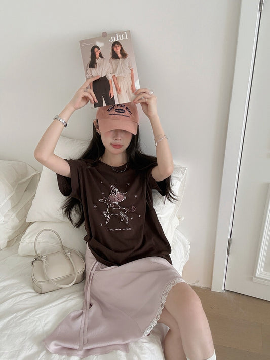 Kelly Designs Ballet Brown Tshirt（Instock)