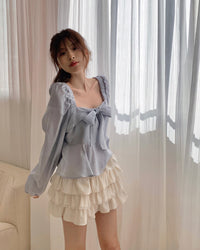 Korean Brand Day Layer Black & White Skirt (Preorder)