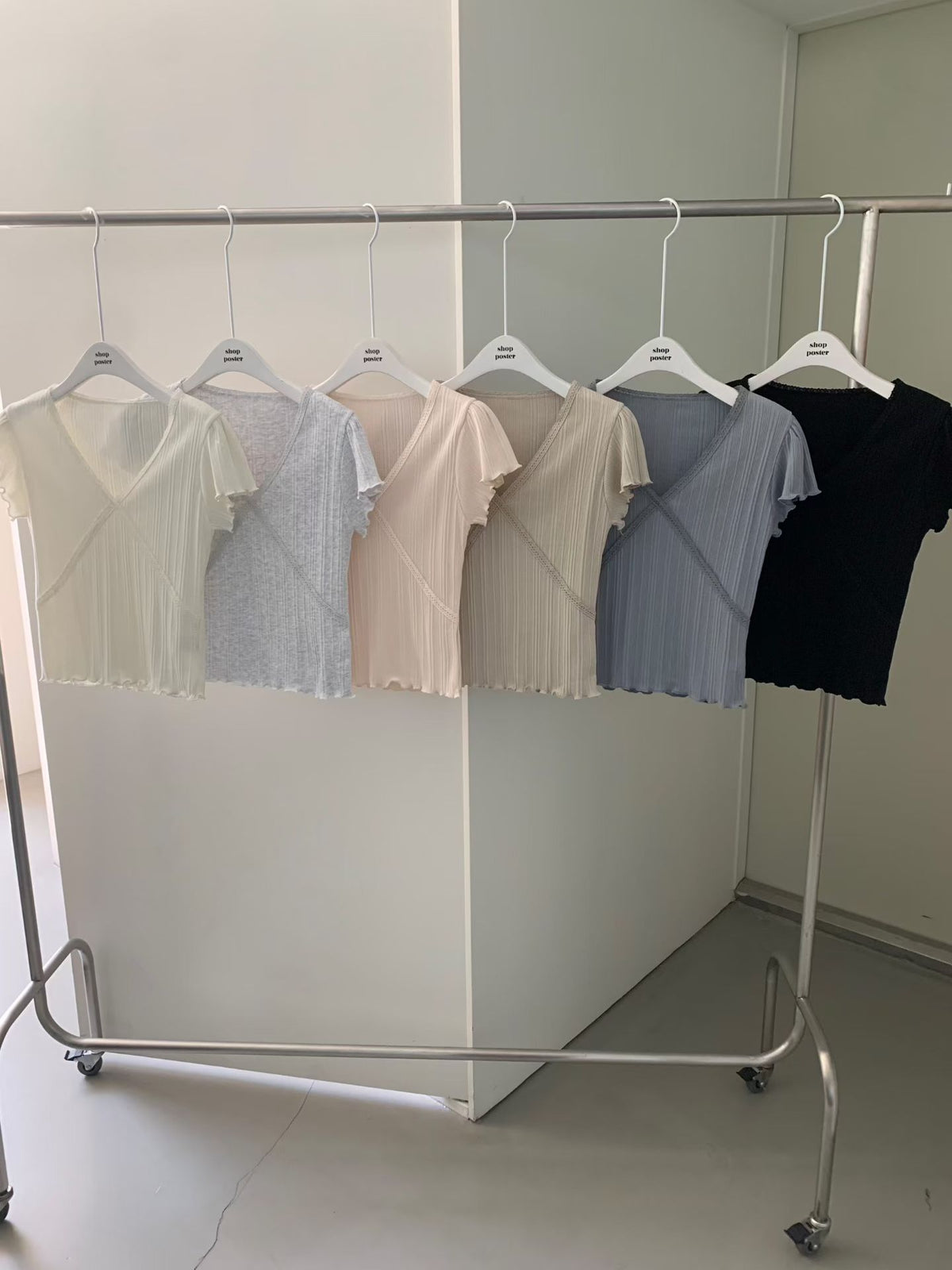 Korean APM Collection V neck Top - 3  Colors (Instock)