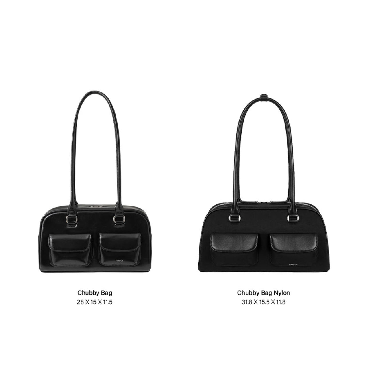 Stand Oil Chubby Bag / Black Combi (Preorder) – Kelly Designs