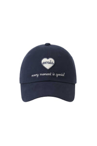 EMIS HEART WAPPEN BALL CAP-NAVY (Preorder)