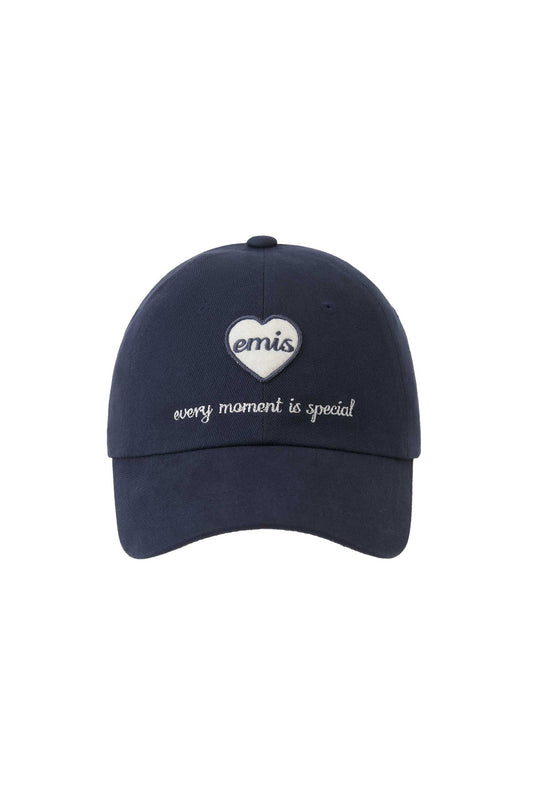EMIS HEART WAPPEN BALL CAP-NAVY (Preorder)