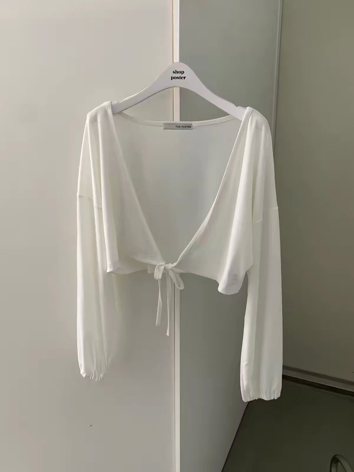 Korean APM Collection Tie Front Lightweight Cardigan (Instock)