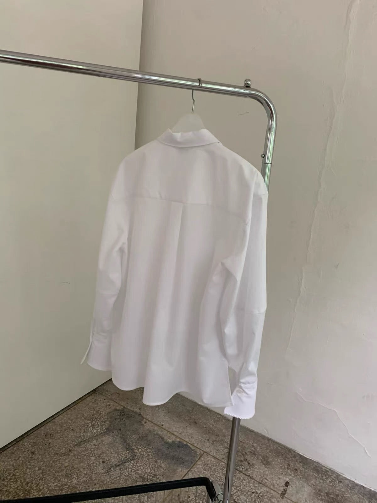 Korean APM Collection Oversized White Button-Up Shirt (Instock)