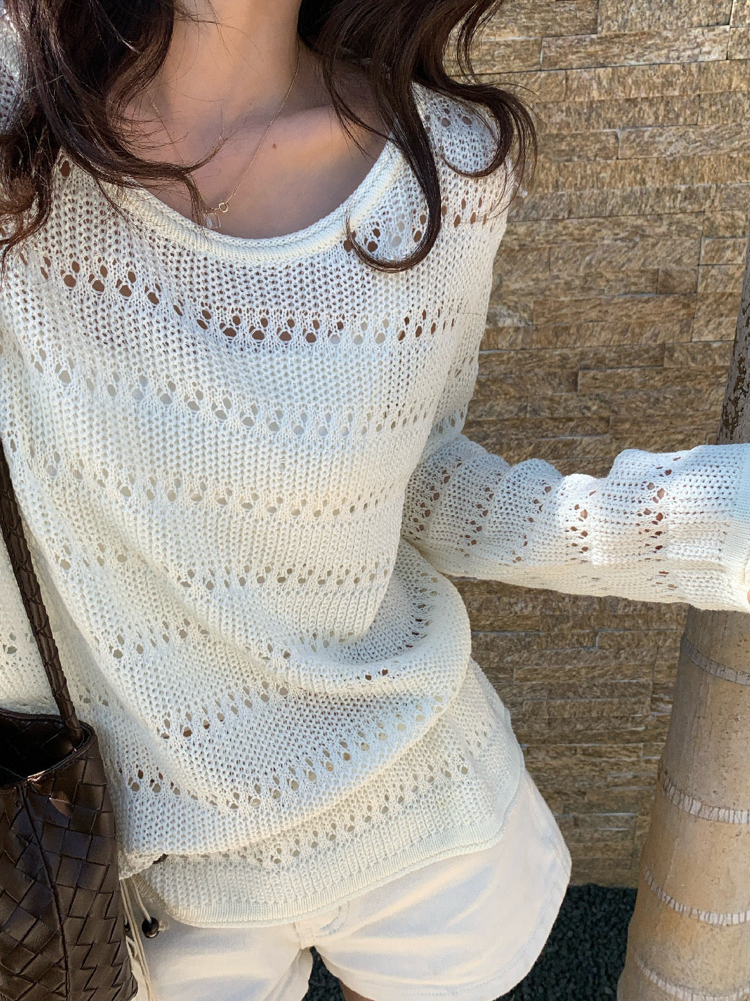 Kelly Designs Lightweight Hollow Knit Sweater – 4 Colors (Instock)