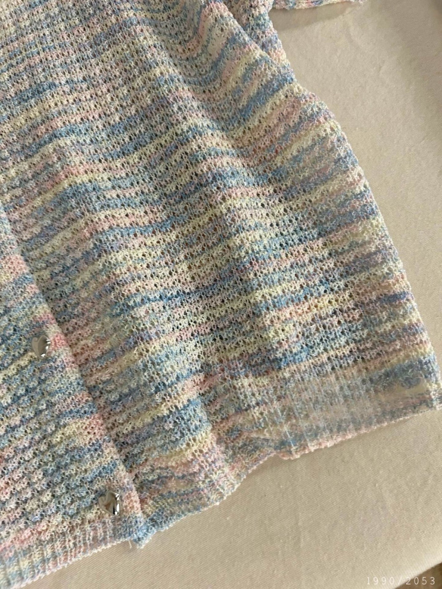 Kelly Designs Short Rainbow Mint Knit Top(Instock)