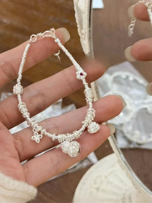 Kelly Designs Sterling Silver Vintage Charm Bracelet – Handmade Style (Instock)