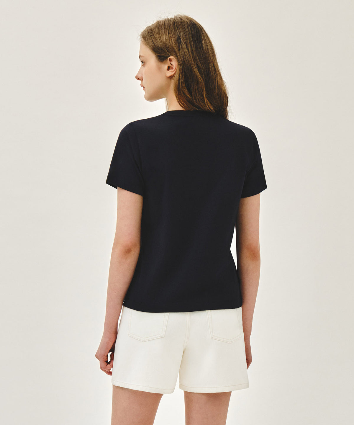 Marithe W DOODLE BEAR TEE Navy (Instock)