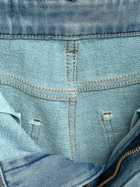 Kelly Designs Fleece-Lined Straight Denim Light Blue Pants(Instock)
