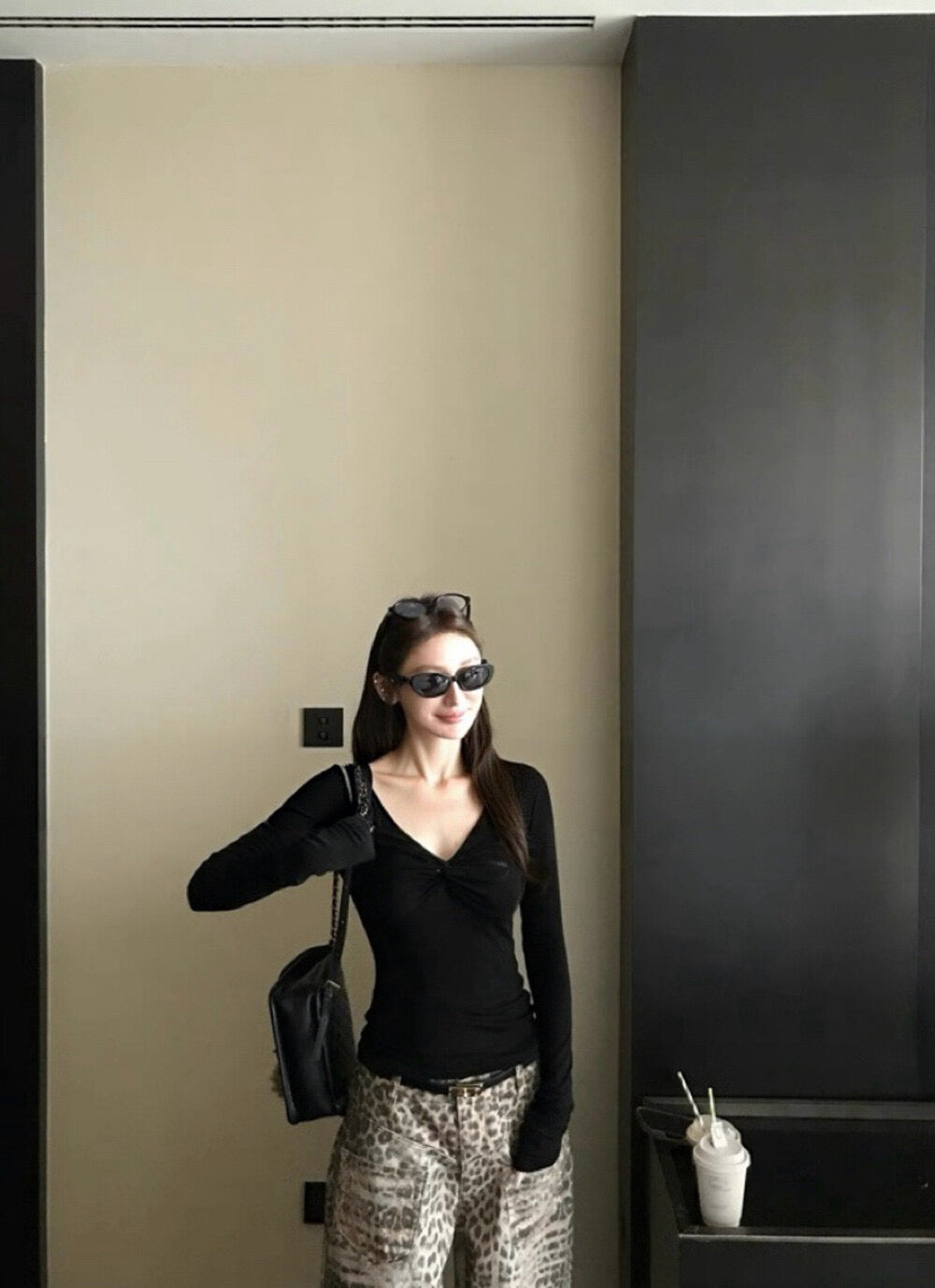 Kelly Designs Twist-Front V-Neck Slim Fit Base Top – Soft & Flattering (Instock)