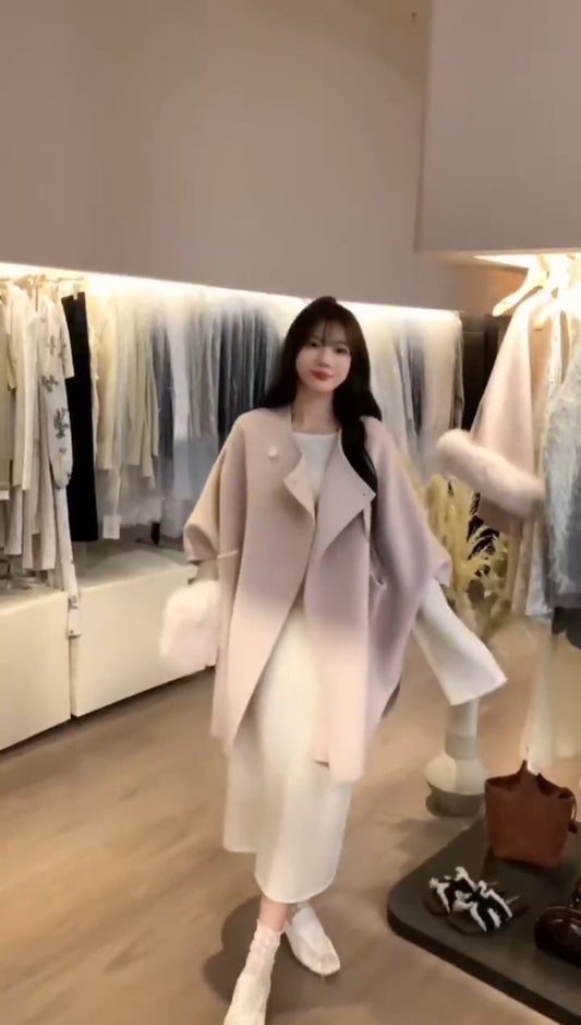 Kelly Designs Pink Sheep Wool Coat (Instock)