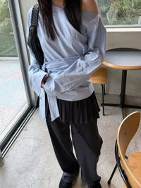 Korean APM Collection Blue Shirt  (Instock)