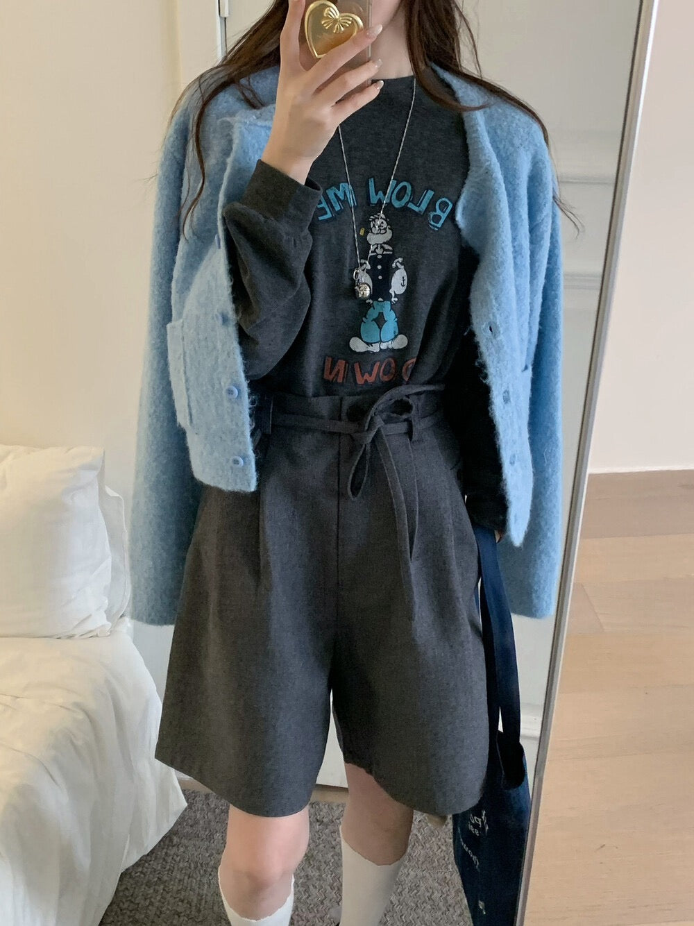 Kelly Designs Wool Blend Tailored Bermuda Shorts (Instock)