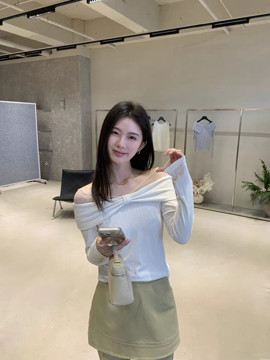 Kelly Designs Kelly Designs Fake 2pc White Top (Instock)