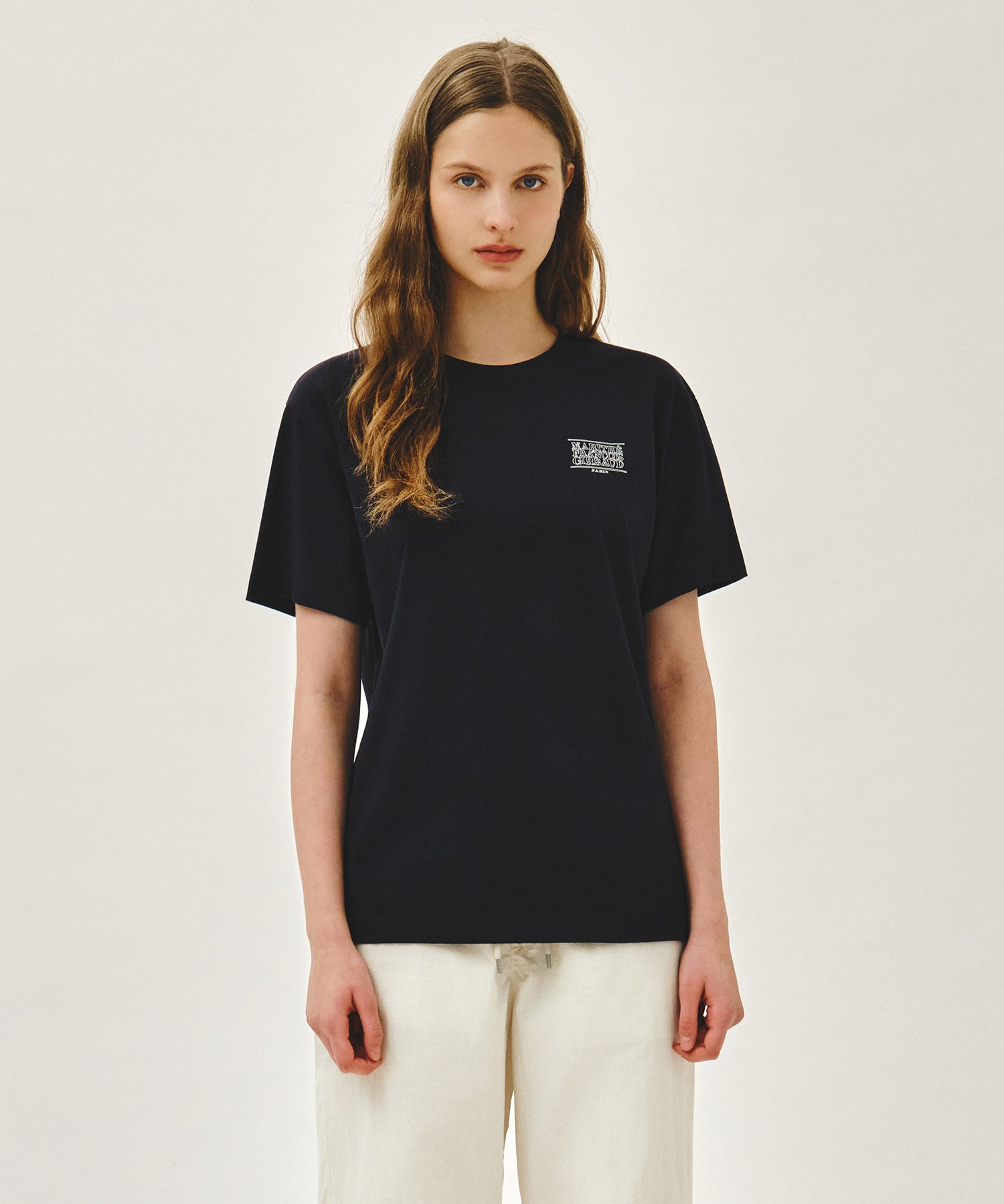 Marithe DOODLE BEAR TEE navy (Instock)