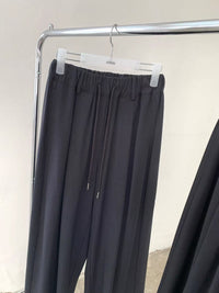 Korean APM Collection Relaxed Wide-Leg Drawstring Trousers (Instock)