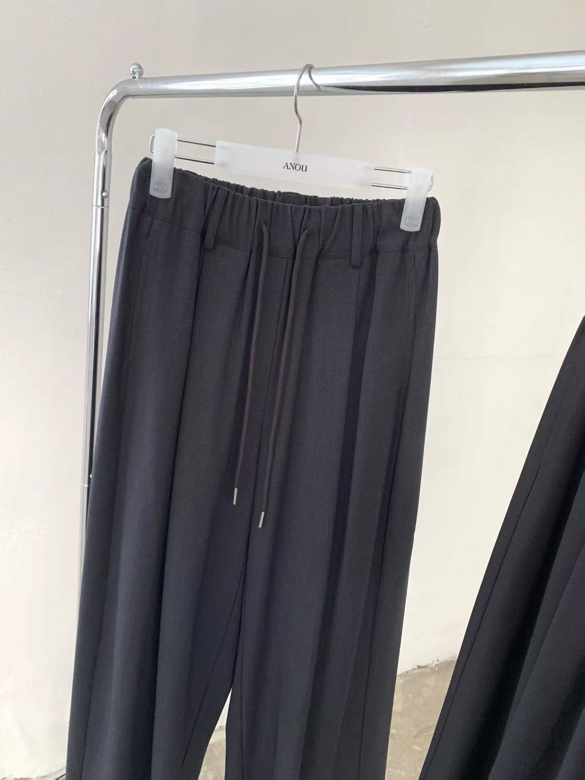 Korean APM Collection Relaxed Wide-Leg Drawstring Trousers (Instock)