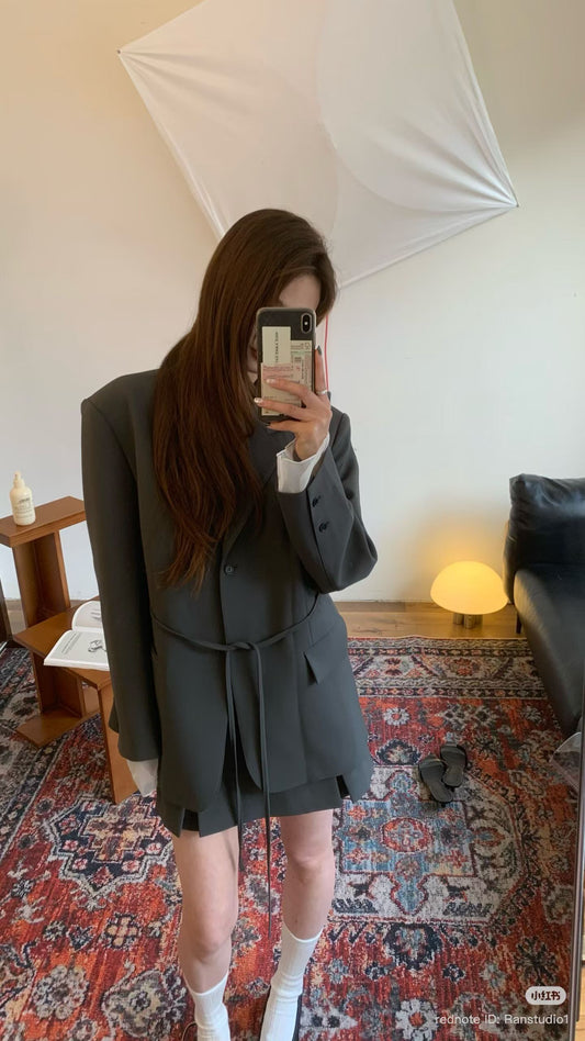 Korean APM Collection Layer Suit and Skirt Shorts (Instock)