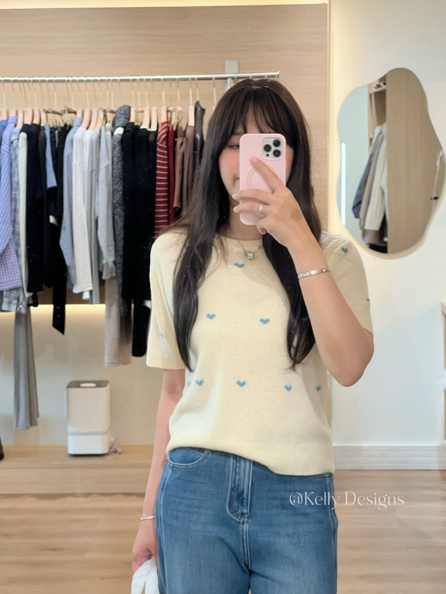 Kelly Designs 2 Colors Hearts Wool Top (Instock)