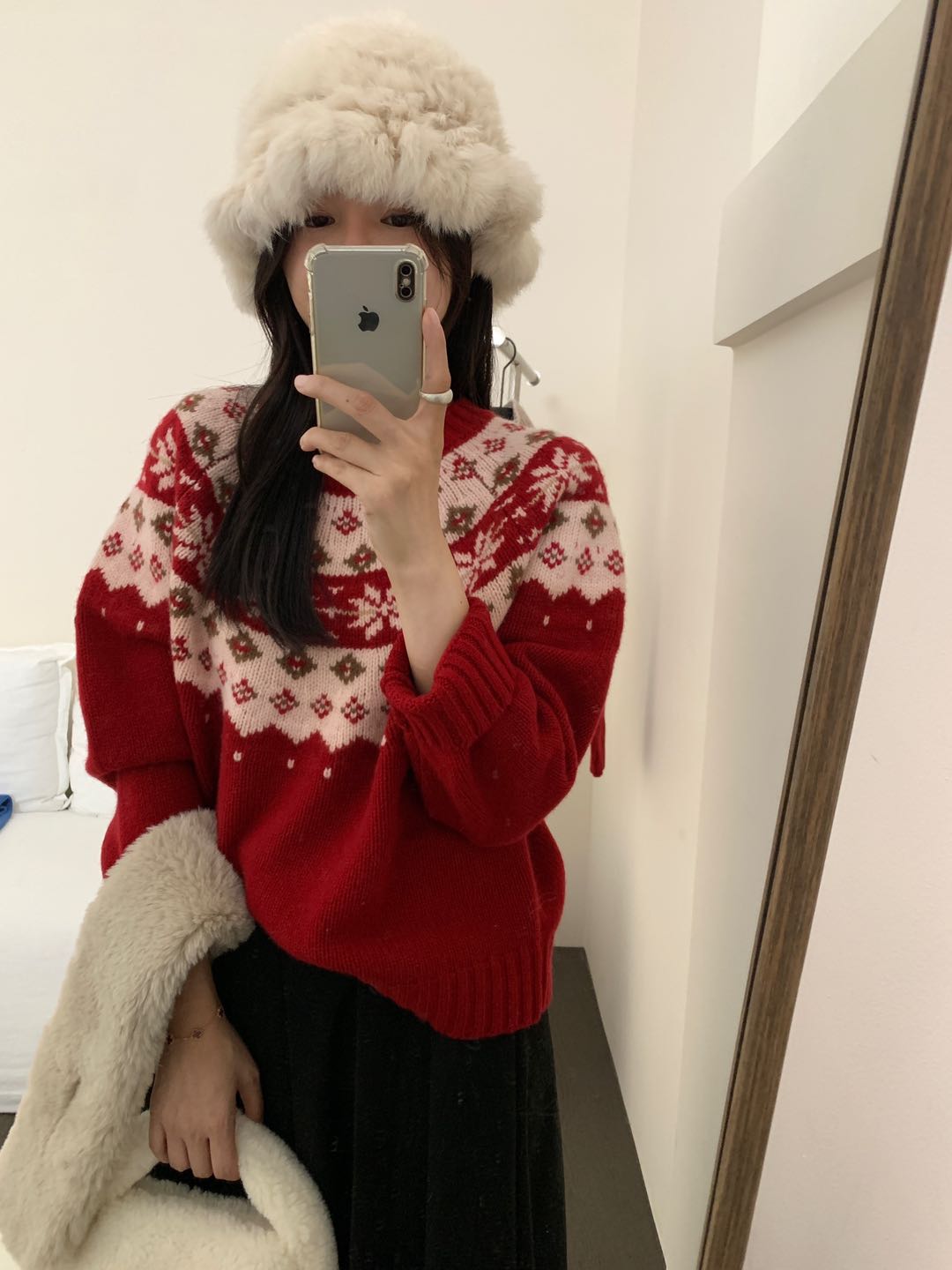 Kelly Designs Christmas Red Sweatshirt(Instock)