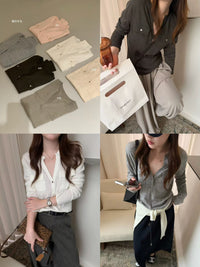 Kelly Designs Wool-Feel Pocket Knit Top (Instock)
