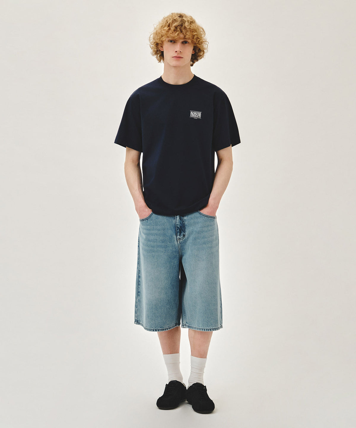 Marithe AEROCOOL SMALL CLASSIC LOGO TEE Navy (Instock)